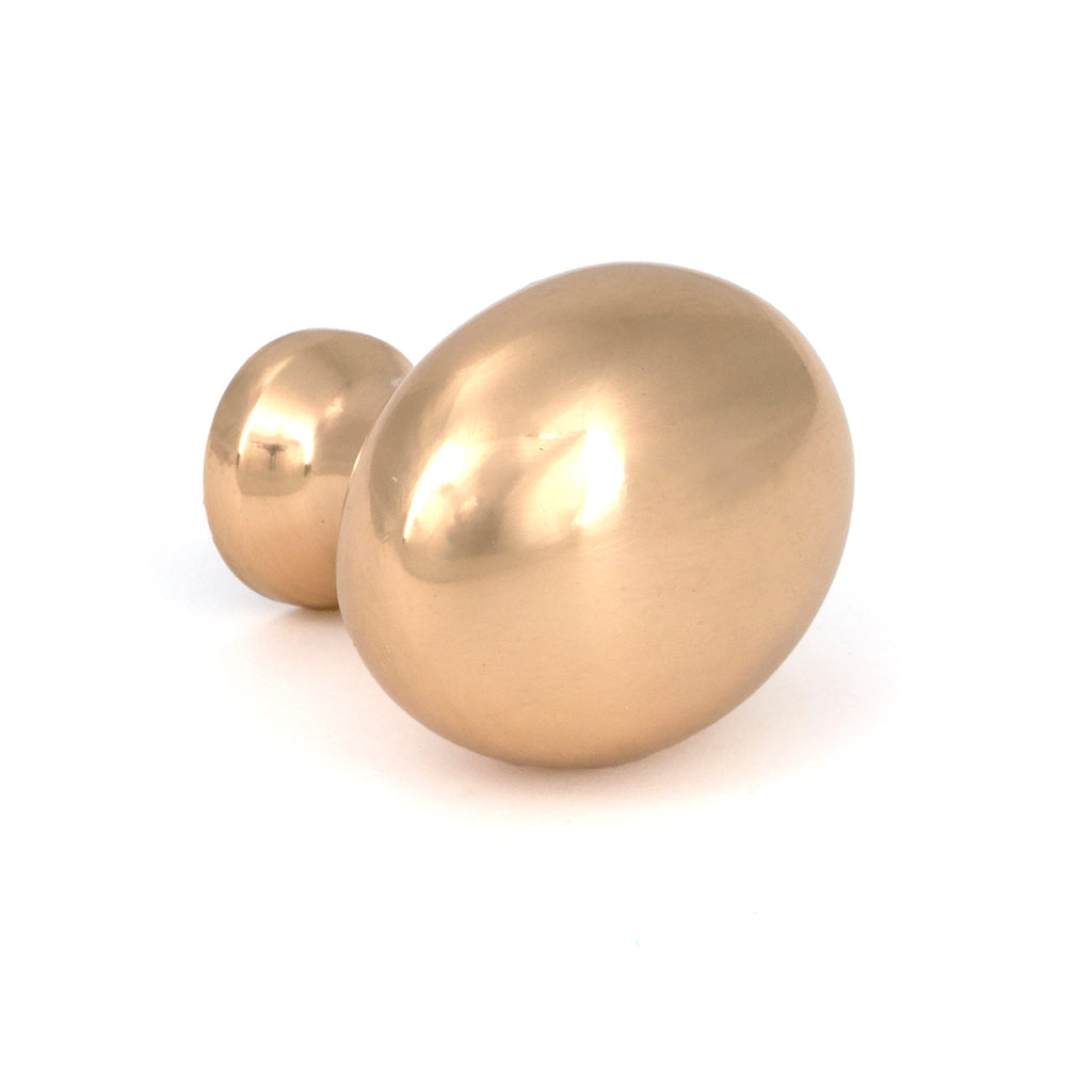 White background image of From The Anvil's Satin Brass Moore Cabinet Knob - 32mm