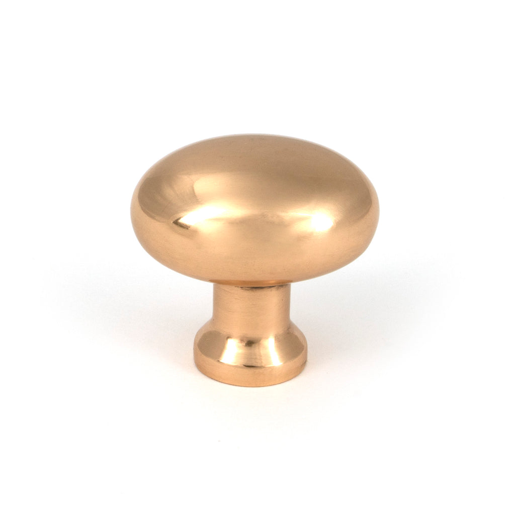 White background image of From The Anvil's Satin Brass Moore Cabinet Knob - 32mm