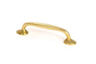 From The Anvil's Polished Brass Moore Pull Handle