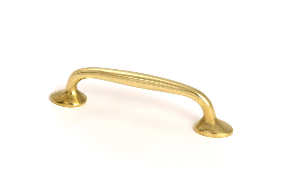 From The Anvil's Polished Brass Moore Pull Handle