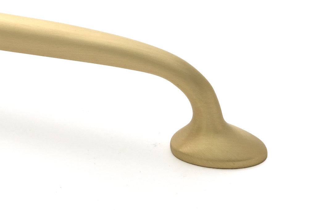 White background image of From The Anvil's Satin Brass Moore Pull Handle - Medium