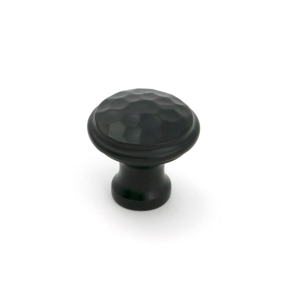 White background image of From The Anvil's Aged Bronze Hammered Cabinet Knob - Small