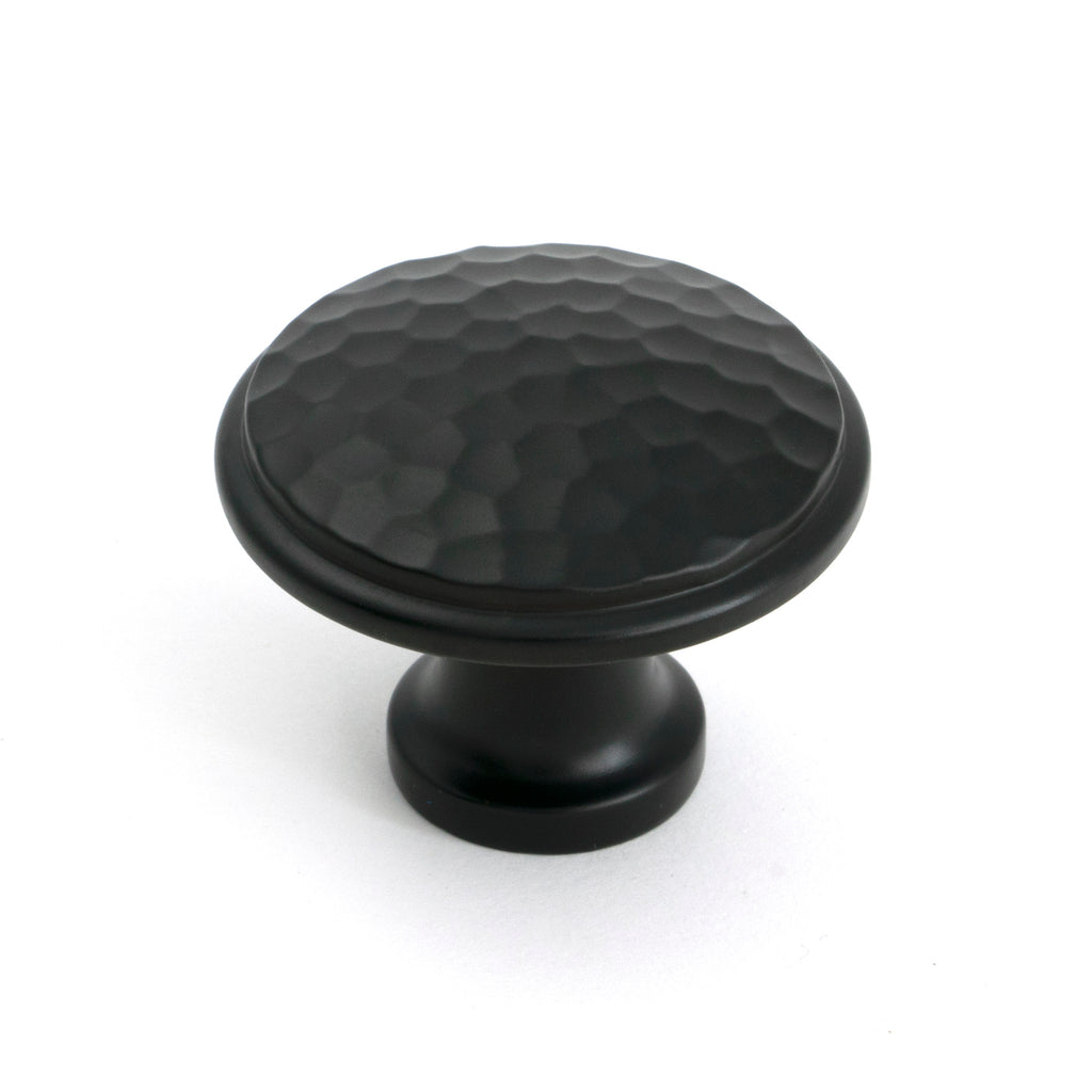 White background image of From The Anvil's Aged Bronze Hammered Cabinet Knob - Large