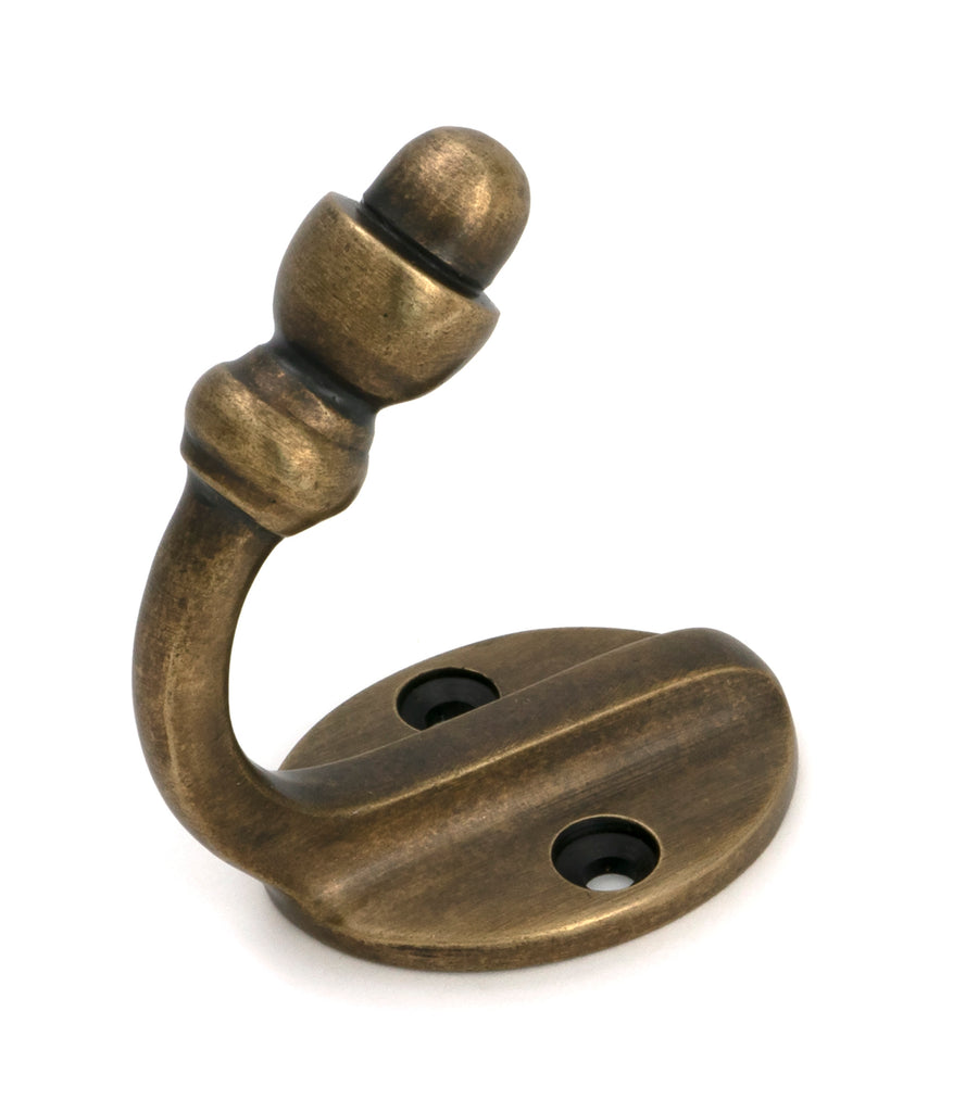 From The Anvil's Burnished Brass Coat Hook