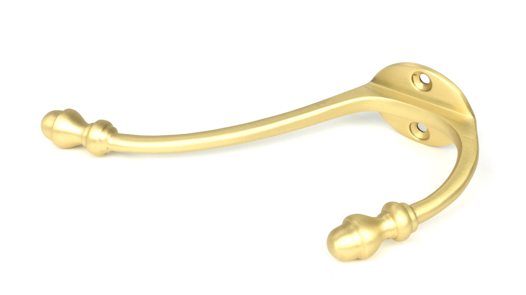 White background image of From The Anvil's Satin Brass Hat & Coat Hook | From The Anvil