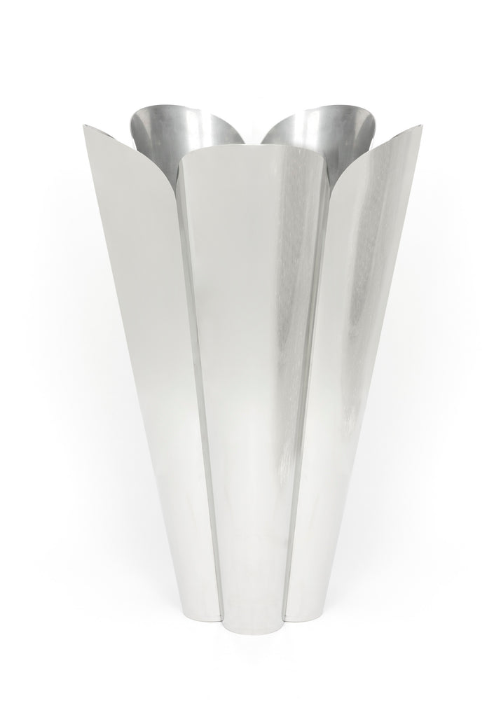 White background image of From The Anvil's Polished Marine SS (316) Stainles Steel Flora Plant Pot | From The Anvil