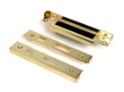 From The Anvil's Polished Brass ½" Rebate Kit for Euro Sash Lock
