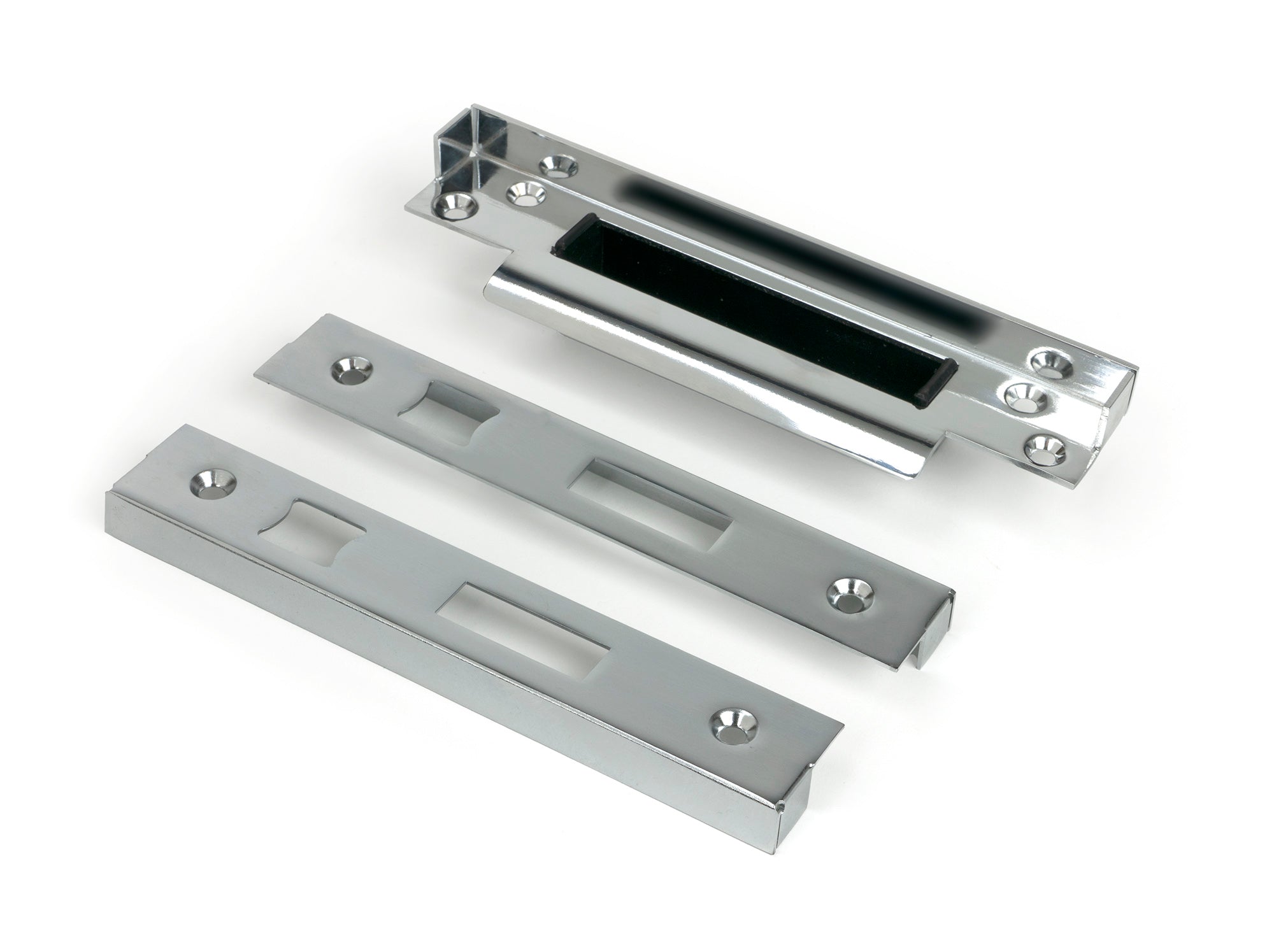 From The Anvil's Polished Chrome ½" Rebate Kit for Euro Sash Lock