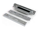 From The Anvil's Satin Chrome ½" Rebate Kit for Euro Sash Lock
