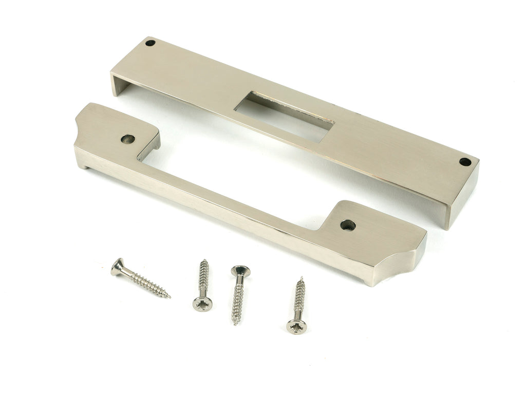 White background image of From The Anvil's Polished Nickel ½" Rebate Kit for Dead Lock & Euro Dead Lock