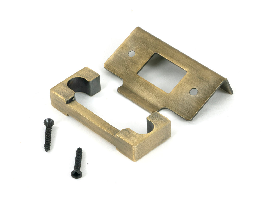 White background image of From The Anvil's Aged Brass ½" Rebate Kit for Deadbolt