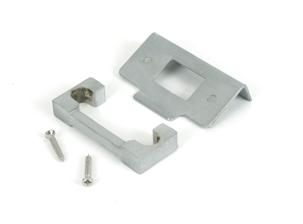 White background image of From The Anvil's Satin Chrome ½" Rebate Kit for Deadbolt