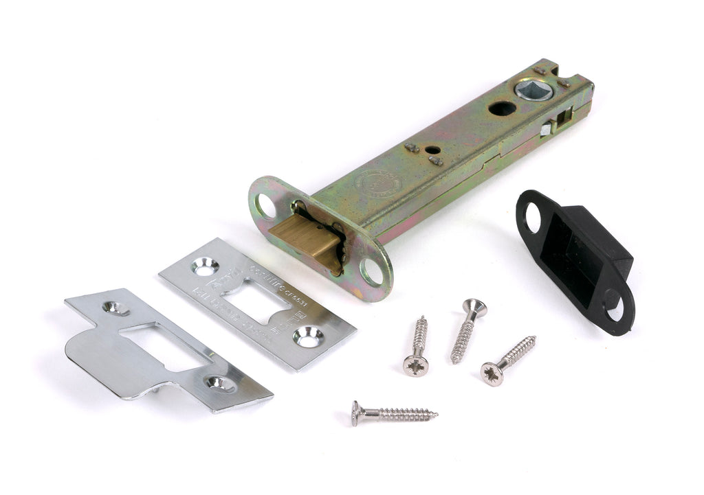 White background image of From The Anvil's Satin Chrome 5" Heavy Duty Latch