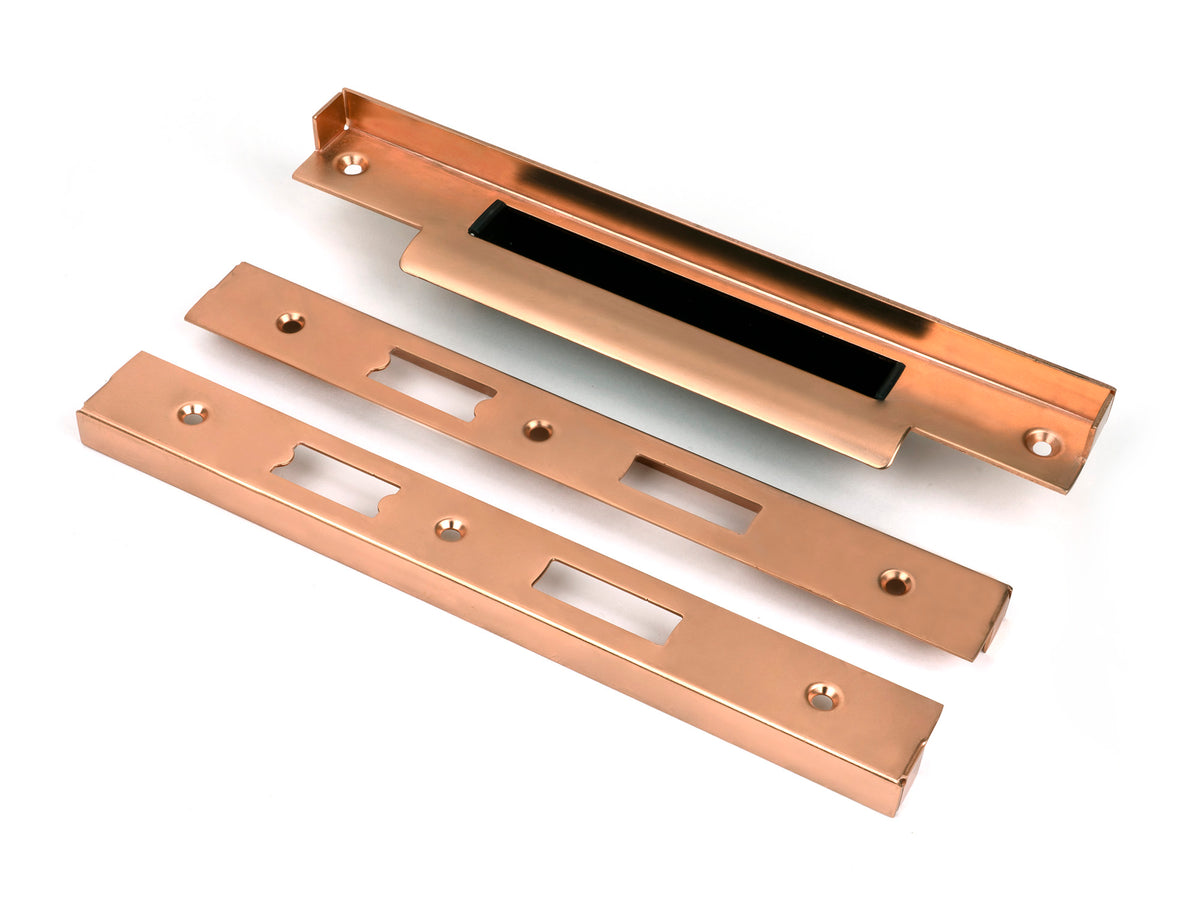 From The Anvil's Polished Bronze ½" Rebate Kit for Euro Din Sash Lock