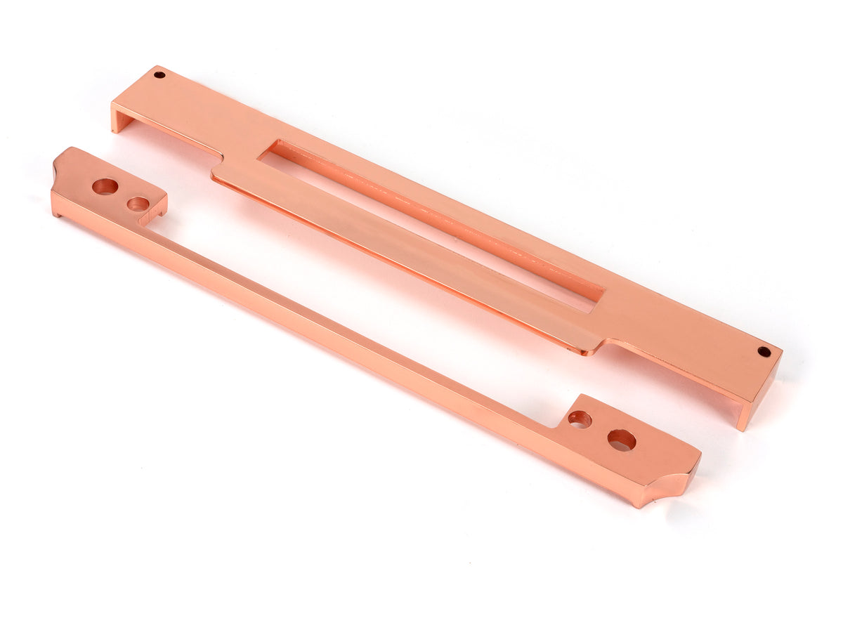 From The Anvil's Polished Bronze ½" Rebate Kit for Euro Din Sash Lock