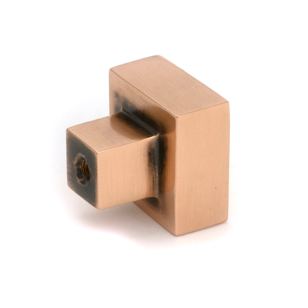 White background image of From The Anvil's Polished Bronze Albers Cabinet Knob - 25mm