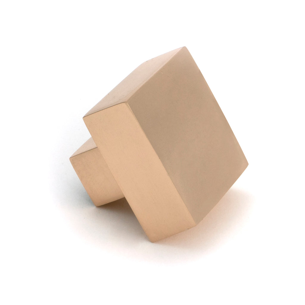 White background image of From The Anvil's Polished Bronze Albers Cabinet Knob - 30mm