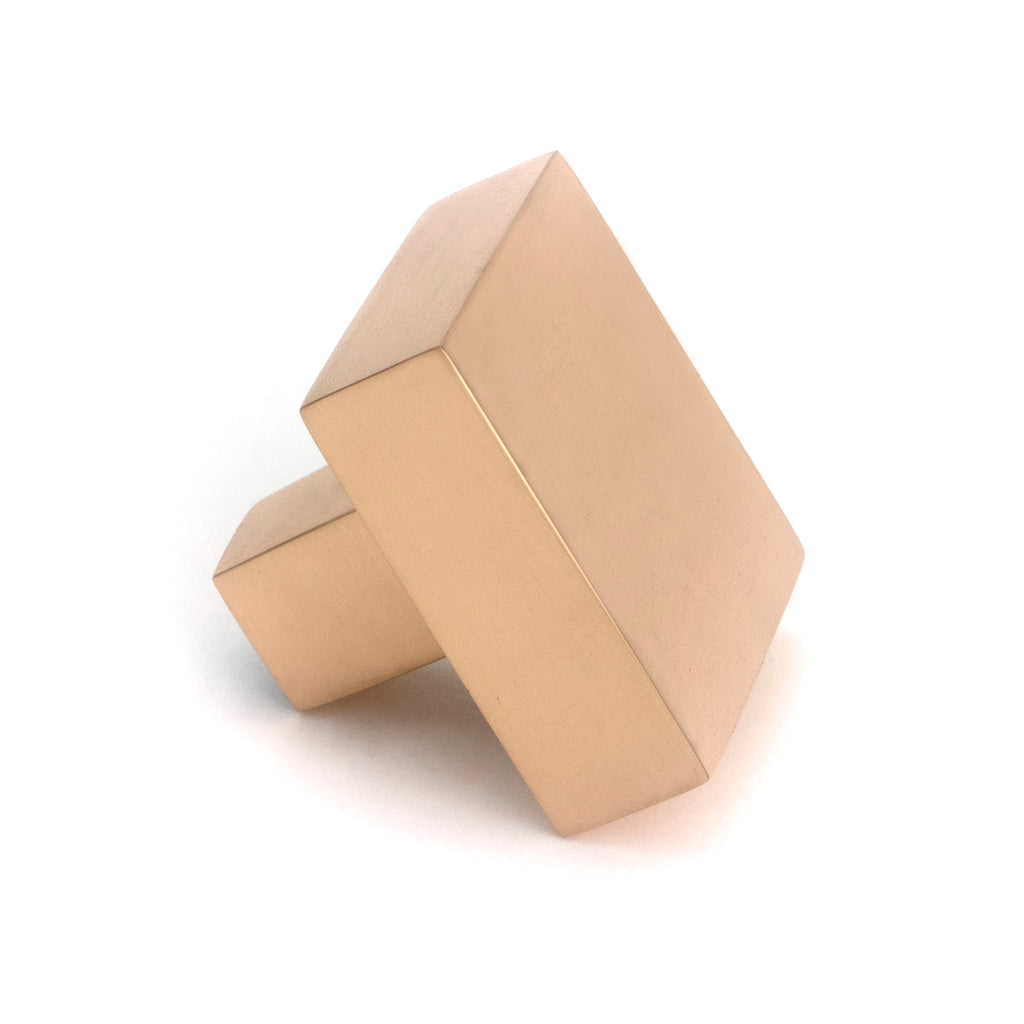 White background image of From The Anvil's Polished Bronze Albers Cabinet Knob - 35mm