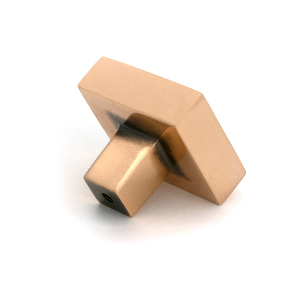 White background image of From The Anvil's Polished Bronze Albers Cabinet Knob - 35mm