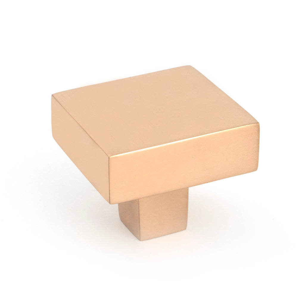 White background image of From The Anvil's Polished Bronze Albers Cabinet Knob - 35mm