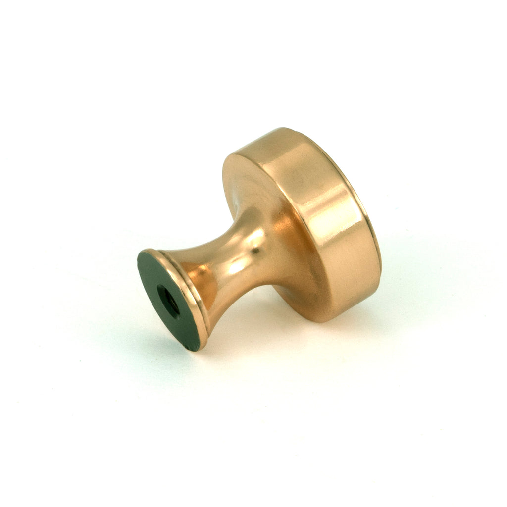 White background image of From The Anvil's Polished Bronze Scully Cabinet Knob - 25mm