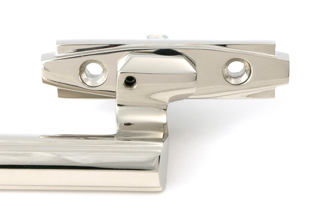 White background image of From The Anvil's Polished Nickel Art Deco Espag - RH