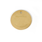 White background image of From The Anvil's Polished Brass finish swatch