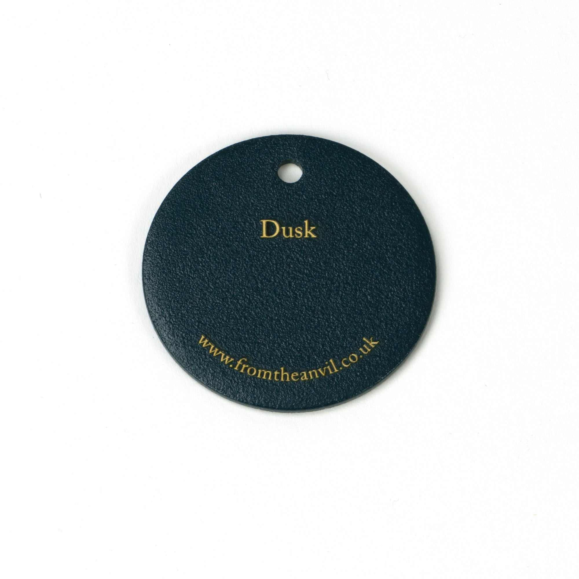 White background image of From The Anvil's Dusk finish swatch