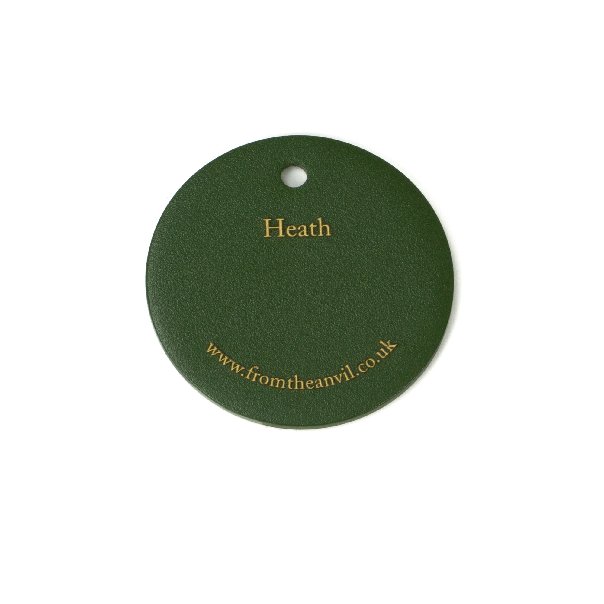 White background image of From The Anvil's Heath finish swatch