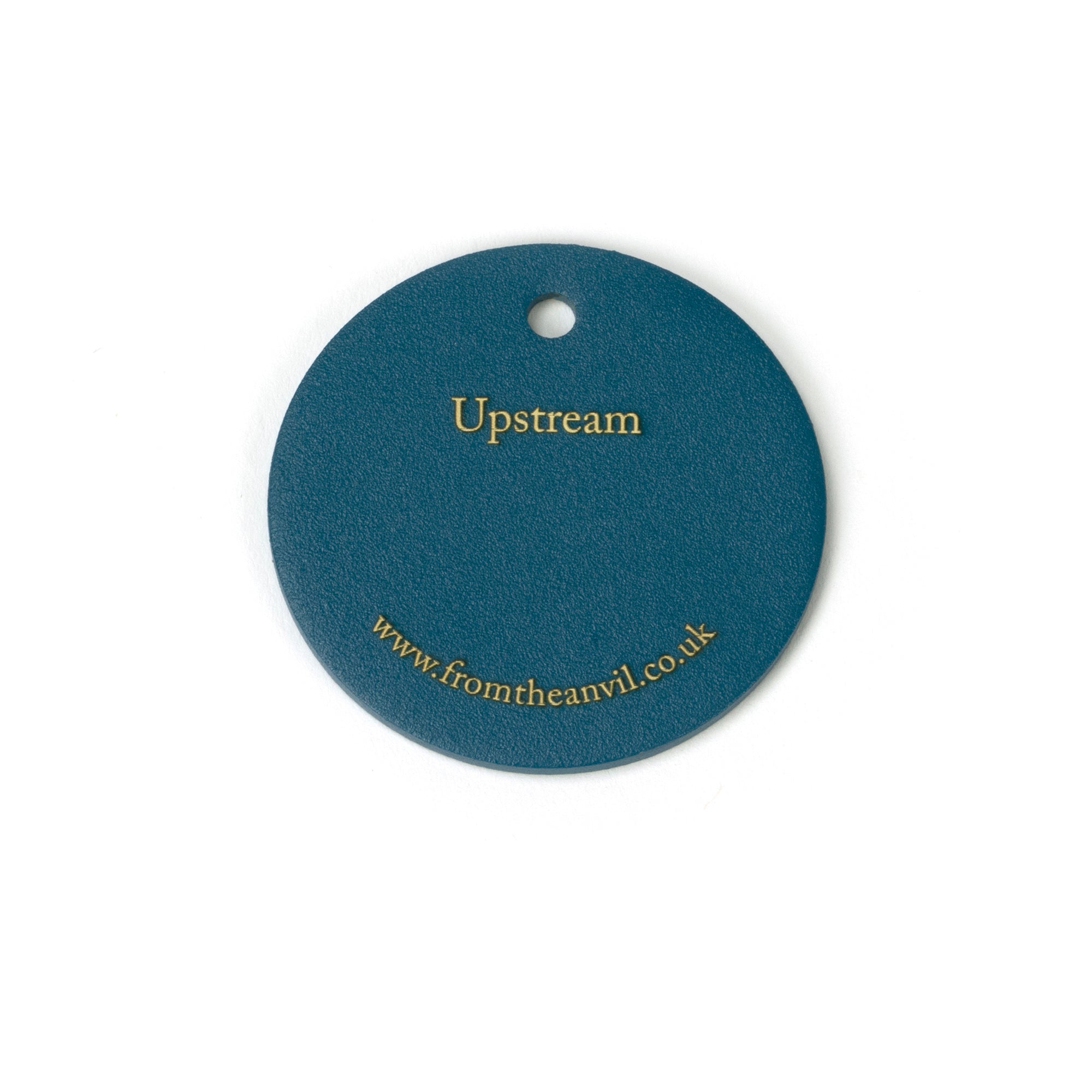 White background image of From The Anvil's Upstream finish swatch