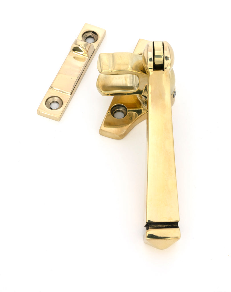 White background image of From The Anvil's Polished Brass Night-Vent Locking Avon Fastener (Steel Window)