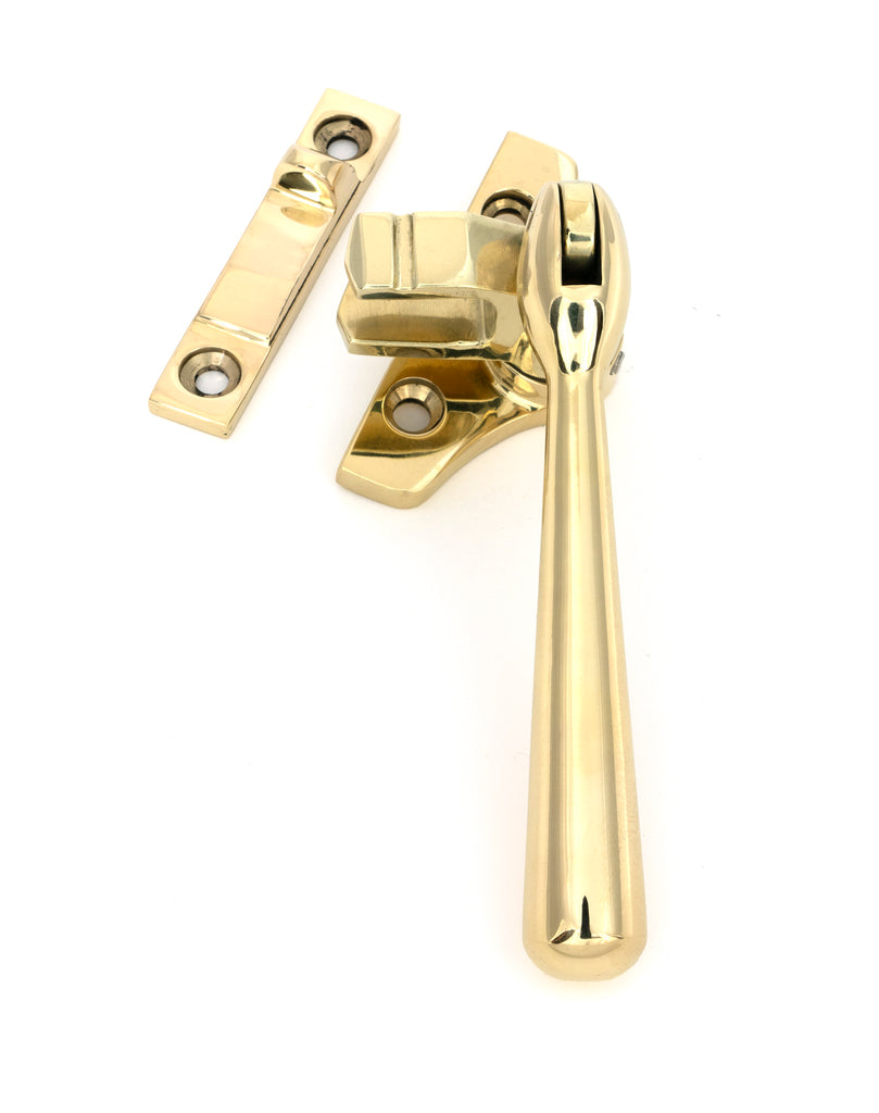 From The Anvil's Polished Brass Night-Vent Locking Newbury Fastener (Steel Window)