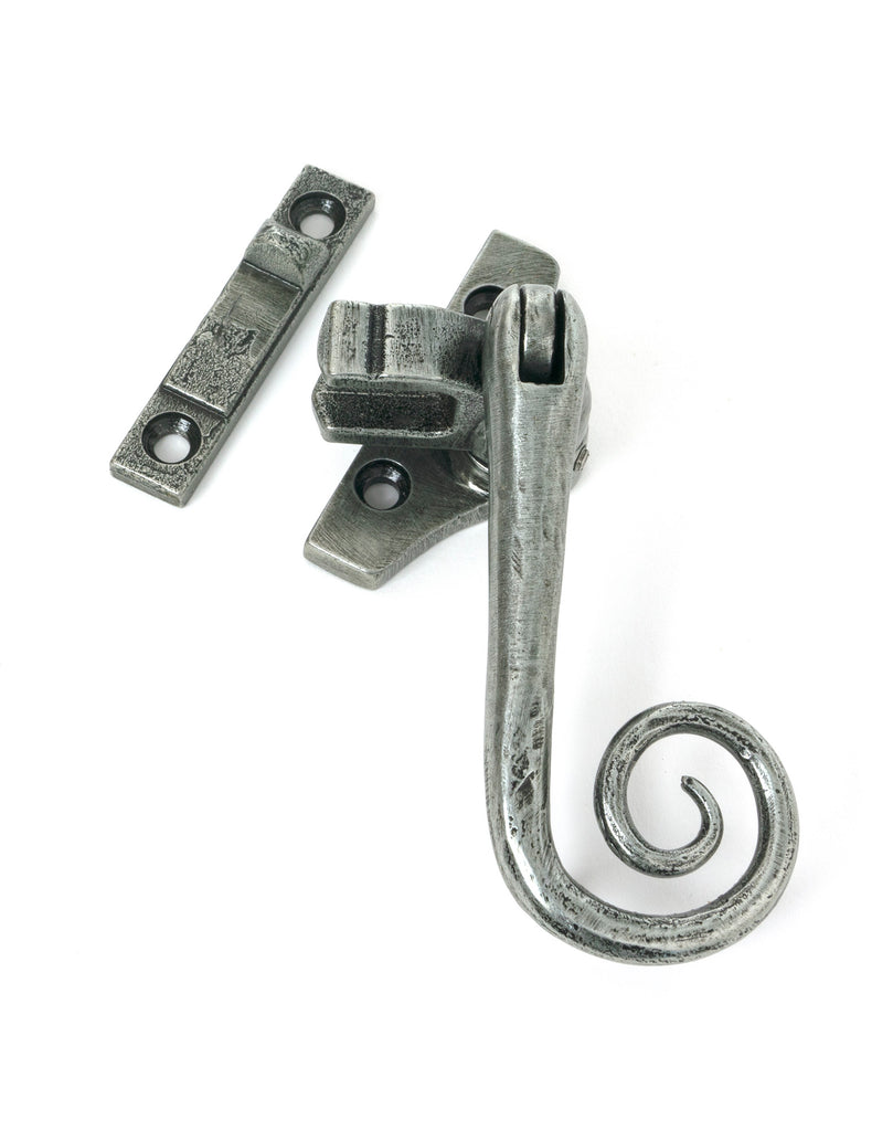 White background image of From The Anvil's Pewter Locking Monkeytail Fastener (Steel Window)