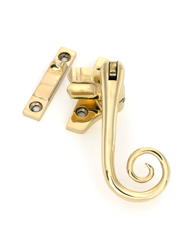 From The Anvil's Polished Brass Locking Monkeytail Fastener (Steel Window)