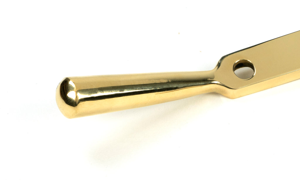 White background image of From The Anvil's Polished Brass 10" Newbury Stay (Steel Window)