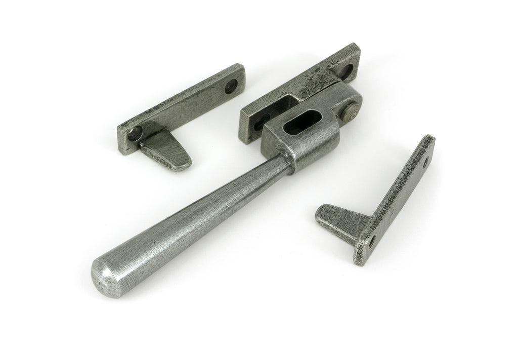 White background image of From The Anvil's Pewter Night-Vent Locking Newbury Fastener