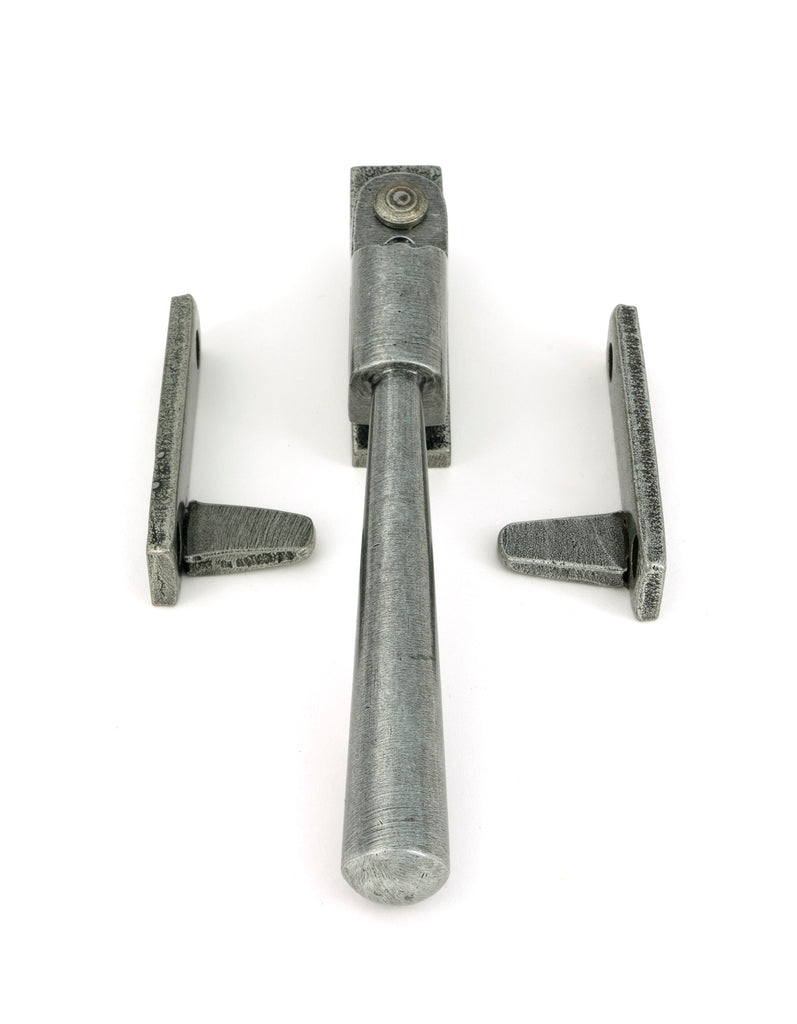 White background image of From The Anvil's Pewter Night-Vent Locking Newbury Fastener