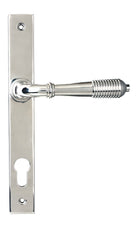 From The Anvil's Polished Marine SS (316) Reeded Slimline Lever Espag. Lock Set