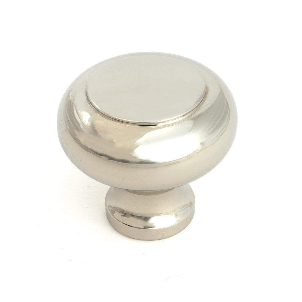 White background image of From The Anvil's Polished Nickel Regency Cabinet Knob - Large