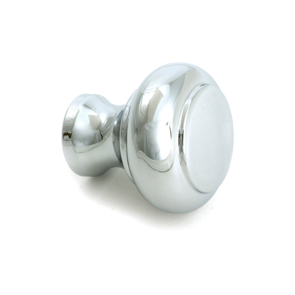 White background image of From The Anvil's Polished Chrome Regency Cabinet Knob - Small