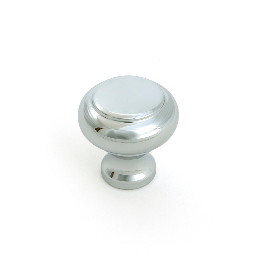 White background image of From The Anvil's Polished Chrome Regency Cabinet Knob - Small