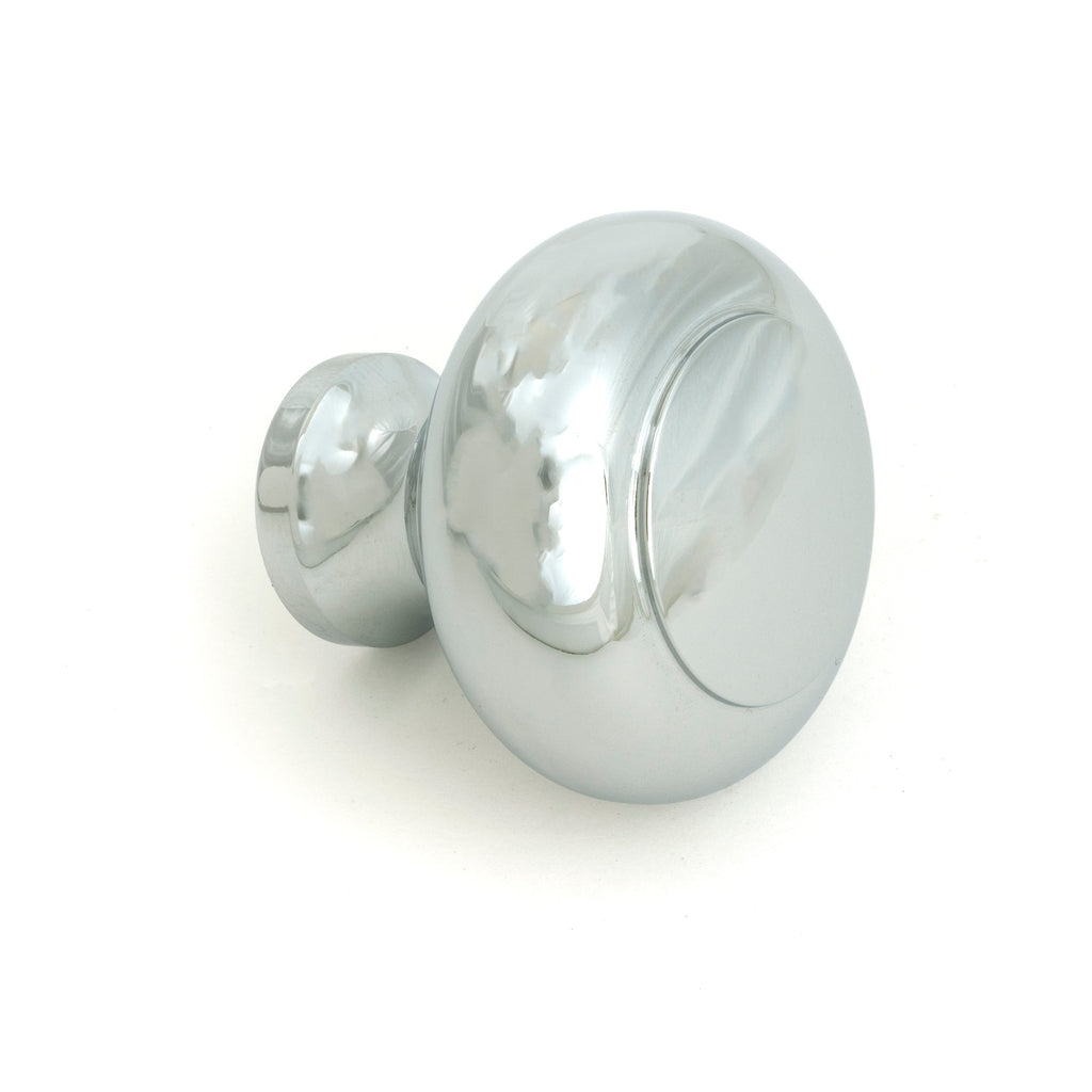 White background image of From The Anvil's Polished Chrome Regency Cabinet Knob - Large