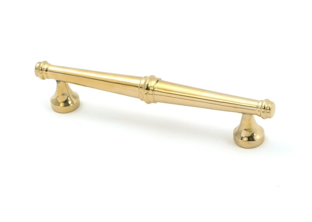 White background image of From The Anvil's Polished Brass Regency Pull Handle - Small