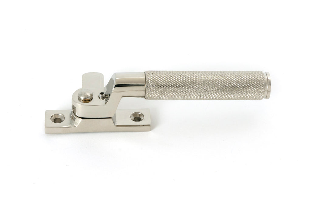 White background image of From The Anvil's Polished Nickel Locking Brompton Fastener – LH