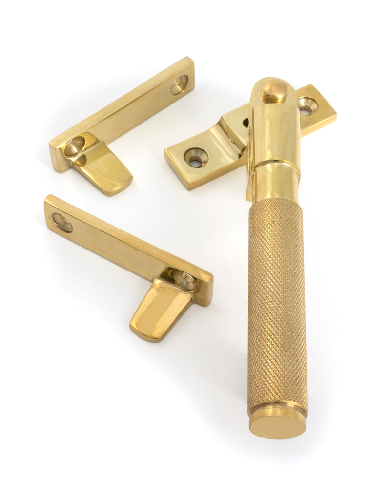 From The Anvil's Polished Brass Night-Vent Locking Brompton Fastener