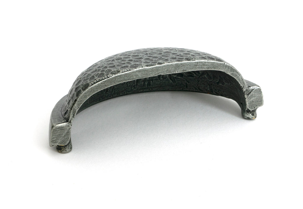 White background image of From The Anvil's Pewter Hammered Regency Drawer Pull