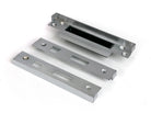 From The Anvil's Satin Chrome ½" Rebate Kit for Sash Lock