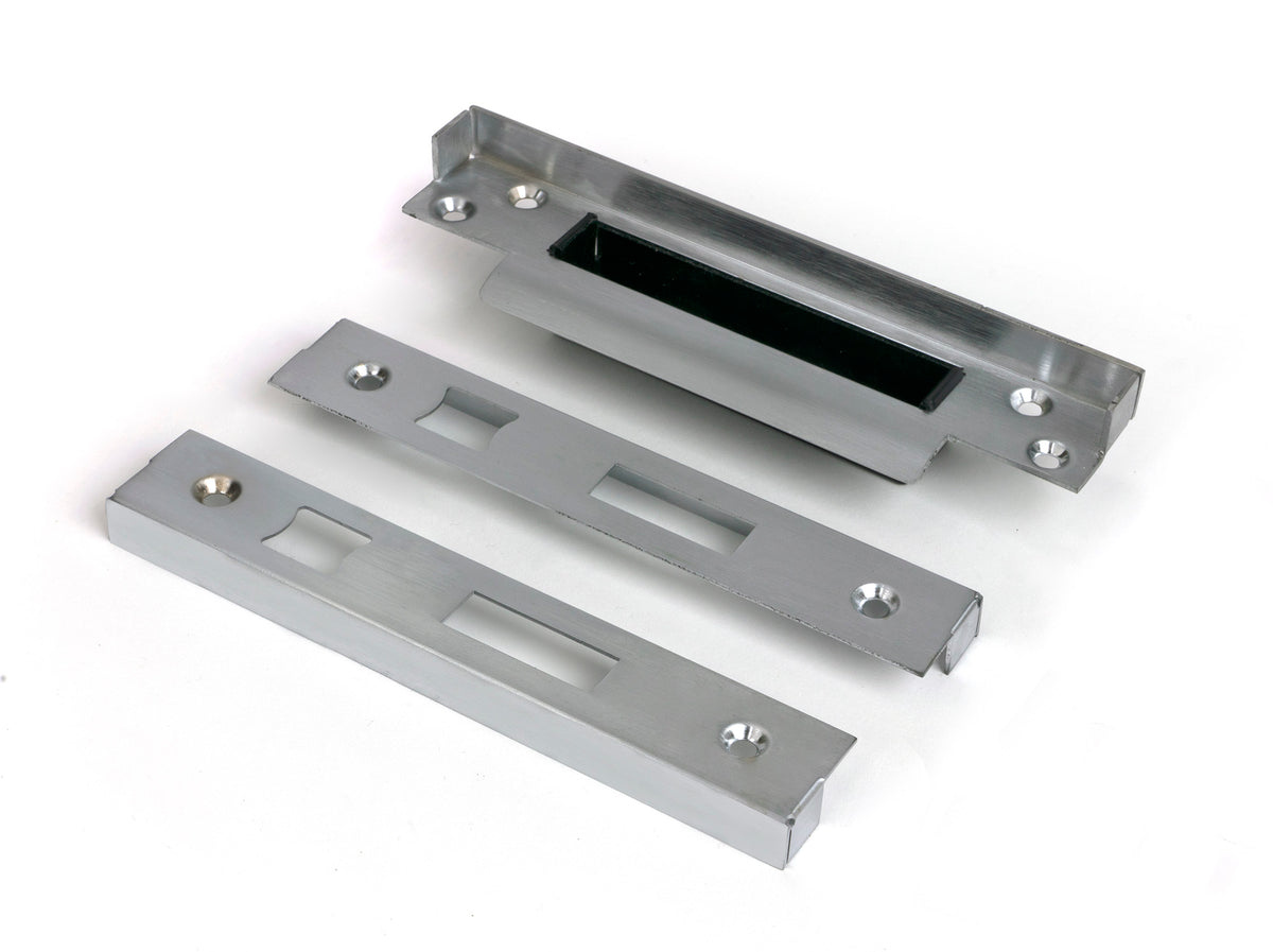 From The Anvil's Satin Chrome ½" Rebate Kit for Sash Lock