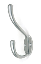 From The Anvil's Satin Chrome Newbury Hat & Coat Hook