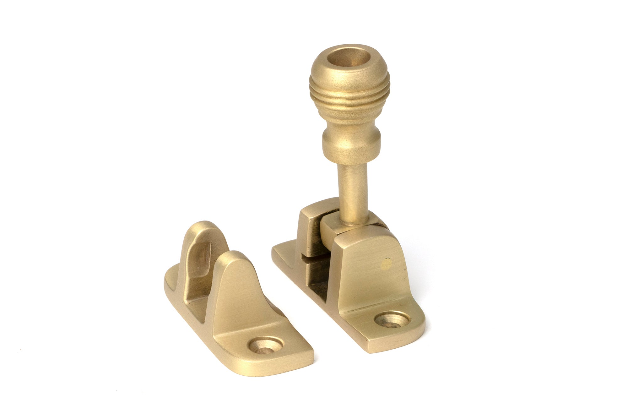 From The Anvil's Satin Brass Prestbury Brighton Fastener